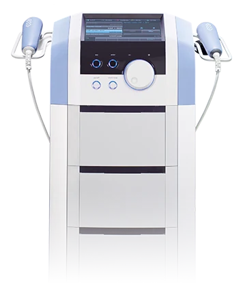 BTL TR-Therapie, Radiofrequenzgerät auf dem Gerätewagen mit zwei Applikatoren